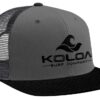 Koloa Surf Classic Mesh Back Trucker Hats in 18 Colors One Size Black/Charcoal Grey With Black Embroidered Logo 19 61eA kph6WL