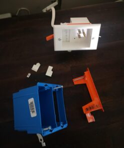 PowerBridge Two-CK Dual Outlet TV Cord Hider for Wall Mounted TV’s - Recessed in-Wall Cable Hider System for Power & Low Voltage - Matches Existing Outlets - Hide Wires with This Easy DIY Install Kit Dual Power 73 61eA6NOjwSL