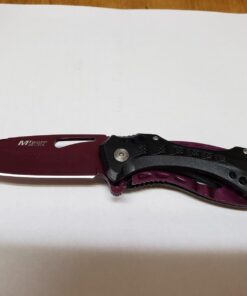 MTECH USA MT-A705 Series – Spring Assisted Folding Knife, Pocket Clip, Tactical, EDC, Self Defense Purple 4.5-inch closed 42 61eGQRM9kiL