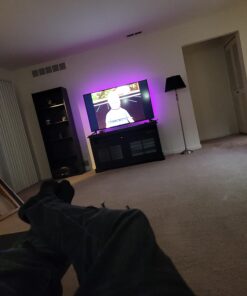 Nexillumi LED Strip Lights 6.56ft TV LED Backlight for 24 Inch-60 Inch TV RGB LED Strip USB Powered, APP Control Sync to Music, Bias Lighting, 5050 RGB for Mirror, PC, Android iOS 73 61eHVs6H40L