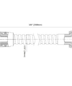 Purelux 100 Inch Extra Long Shower Hose for Handheld Shower Head with Brass Fittings, 8 feet 4 inches made of Stainless Steel Chrome Finish 17 61eJ0DJyO1L