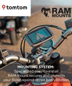 TomTom Rider 550 Motorcycle GPS Navigation Device, 4.3 Inch, with World Maps, Motorcycle Specific Winding and Hilly Roads, Updates via WiFi, Traffic and Speed Cams, Compatible with Siri and Google Now 29 61eJnWQhF6L