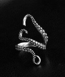 Vintage Titanium Steel Octopus Sea Monster Squid Kraken Punk Antique Ring Retro 21 61eNT7e4KcL