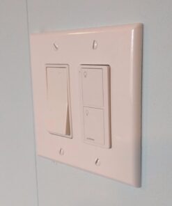 Lutron 2-Button Pico Smart Remote Control for Caseta Smart Switch, PJ2-2B-GWH-L01, White 1 Pack 43 61ePOuS2JBL 1