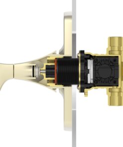 Pfister 0X8-310A PermaBalance Single Control Tub & Shower Rough-In Valve, Brass Unfinished 14 61ePTeX9F3L