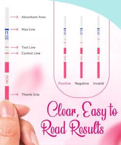 Clinical Guard 25 Pregnancy Tests Strips - Sensitive & Accurate Measurement Within 5 mins - Early Detection Pregnancy Test Strip - Easy to Use for Home Tests - HCG Test Strip 25 Count (Pack of 1) 24 61eRef 4myL