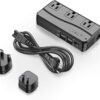 BESTEK Universal Travel Adapter 220V to 110V Voltage Converter with 6A 4-Port USB Charging and UK/AU/US/EU Worldwide Plug Adapter (Black) 02 black 28 61eSxSXEB9L