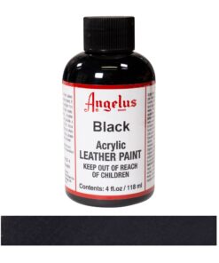 Alternative view of Angelus Acrylic Leather Paint Black 4oz 4 Fl Oz (Pack of 1)