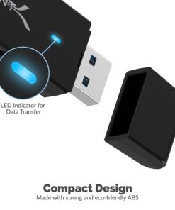SABRENT USB 3.0 Micro SD and SD Card Reader (CR-T2MS) 2-Slot USB 3.0 Slim 16 61eW48f roL