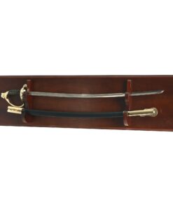 Sword/Saber Display Plaque Rack Holder Wall Rack, Alternative to Display Case Mahogany 22 61eWjktnZlL