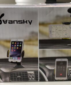 Car Phone Mount, Vansky 3-in-1 Cell Holder Air Vent Dashboard Mount Windshield for iPhone Xs Max R X 8 Plus 7 6S Samsung Galaxy S9 S8 Edge S7 S6 LG Sony and More 46 61eWlyocqmL