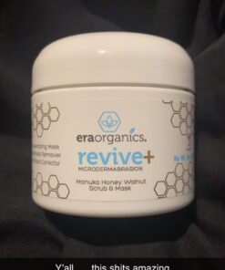 Era Organics Microdermabrasion Facial Scrub & Face Exfoliator - Spa Quality Exfoliating Mask with Manuka Honey Walnut Moisturizing Exfoliant for Dry Skin, Blackheads Wrinkles (2 oz) 2 Ounce (Pack of 1) 32 61eXMagt9sL 3