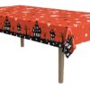 Beistle Haunted House Tablecover, 54” x 108” – Plastic Table Cloth, Rectangular Tablecloth, Halloween Tablecloth, Holiday Tablecloth, Halloween Plastic Tablecloth, Halloween Decorations 1 41 61eZQgoo1kL