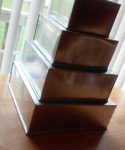 EURO TINS Set of 4-piece square cake baking pans 6, 8, 10 & 12 Inch (4" Deep) 4" Deep 11 61eZuRI7BL