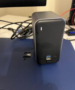 TOBENONE USB C Docking Station for 15 in MacBook - Dual Monitor Docking Station With 2 HDMI, 6 USB A, SD/Micro SD, LAN, 87W PD, Grey UDS013-No Power Adapter 41 61eb3yZDHYL