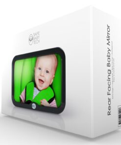 Safe Baby Tech Baby Car Mirror, Crystal Clear Reflection 21 61edgUDFLqL