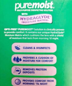 Opti-Free Puremoist Multi-Purpose Disinfecting Solution with Lens Case, 20 Fl Oz 26 61ef3RCwfL