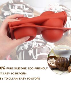 BAKER DEPOT Silicone mould for Hot Chocolate Bomb Dome Mousse desert Cake Decorating Tool Baking DIY Mould Set of 3 29 61eftA7kjdL