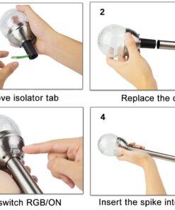 GIGALUMI Solar Lights Outdoor, Christmas Cracked Glass Ball Solar Garden Lights, Color Changing Lights Outdoor,Garden LED Lights for Path, Patio, Yard, 3 Pack Solar Garden Lights Outdoor Pathway 39 61ehHIRQnPL