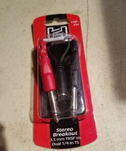 Hosa YMP-434 3.5 mm TRSF to Dual 1/4" TS Stereo Breakout Cable 3.5mm TRSF to Dual 1/4" TS 25 61eiHe3uQ6L