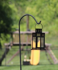 Ashman Black Shepherd Hook 92 Inch (Pack of 3), 1/2-Inch Thick, Solid Metal Single Piece Hook, Super Strong, Rust Resistant, Hanging Plant Baskets, Heavy Bird Feeders & More. 3 Pack 19 61enlnnK89L