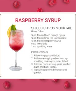 Monin - Raspberry Syrup, Sweet and Tart, Great for Cocktails and Lemonades, Gluten-Free, Non-GMO (1 Liter) 18 61ep1cI7lzL