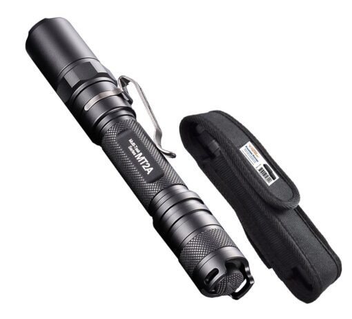 Nitecore MT2A 345 Lumens LED Flashlight w/Bonus Premium Holster - Use 2X AA Batteries