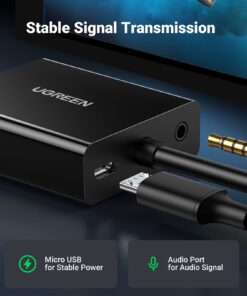 UGREEN HDMI to VGA, HDMI to VGA Adapter Connector(Female to Male) with 3.5mm Audio Jack Compatible with Monitor, PC, Xbox, TV Stick, Raspberry Pi, Nintendo Switch, Roku, Computer, Laptop 25 61erisVUVYL
