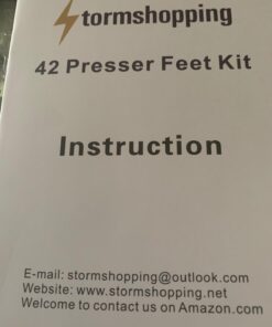 Professional Domestic 42 PCS Sewing Machine Sewing Foot Presser Foot Set with Manual for Brother, Singer, Babylock, Janome, Elna, Toyota, New Home, Simplicity and Kenmore Low Shank Sewing Machines 23 61ertzHxGnL