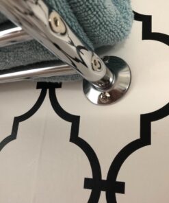 Organize It All Wall Bath Towel Bar in Chrome mounted shelf, 26" W x 11.25" L x 7.5" H 26"W x 11.25"L x 7.5"H 36 61esGgA3JL