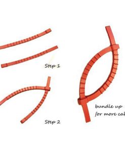50 Q*Knot Rubber Zip Ties Reusable Fasteners Heavy Duty Cords Crafts Assortment by UT Wire Original 2 Pack 13 61etLBsqfjL