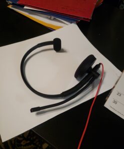 HROEENOI Premium USB Wired Headset with Noise-Cancelling Microphone, Ideal for PC, Laptop, Zoom Calls, Skype Meetings, Call Centers, and Home Office Use with in-Line Controls for Volume & Mic Mute 1 Pack 31 61etc44S76L