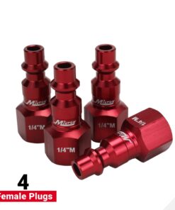 Milton S-314MKIT ColorFit Coupler & Plug Kit - (M-Style, Red) - 1/4" NPT, (14-Piece) 14 Piece 24 61euifeO6gL 2