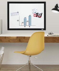 Alternative view of Quartet Magnetic Whiteboard, 17 x 23 inches White Board, Dry Erase Board, Black Frame (MWDW1723M-BK)