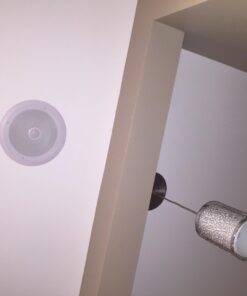 Pyle 8” Ceiling Wall Mount-Pair Of 2-Way Midbass Woofer Speaker Directable 1” Titanium Dome Tweeter Flush Design W/ 55Hz-22kHz Frequency Response & 300 Watts Peak Easy Installation- Pyle PDIC80,White Speakers 37 61ewiNbhJCL