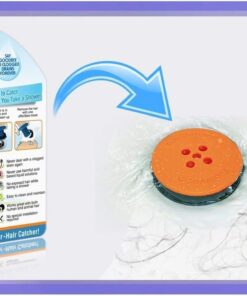 TubShroom Tub Hair Catcher Protector, Fits 1.5" - 1.75" Drain, Orange 26 61ez7Aoay6L