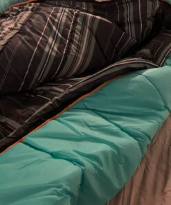 TETON Sports Mammoth Queen Size Sleeping Bag- Double Sleeping Bag – A Warm Bag The Whole Family can Enjoy – Great Sleeping Bag for Camping, Hunting and Base Camp. Compression Sack Included Teal Mammoth 0F 55 61eze8edZHL