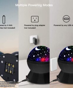 Star Projector Night Light for Kids Bedroom Ceiling Baby Starry Sky Night Lamp with Timer and Rotating Birthday Gifts for Boys Girls Toddlers Black 25 61f MT6NR9L