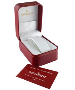 Peugeot Men's Silver Slim Case Stainless Steel Mesh Dress Watch Blue 11 61f pnUjtCL