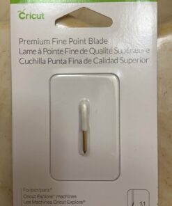 Cricut Premium Fine-Point Replacement Blade, Cutting Blade with Improved Design, Cuts Light to Mid-Weight Materials, For Personalized Crafts, Compatible Maker & Explore Machines, 1 Count 1ct 23 61f2z9tsu9L