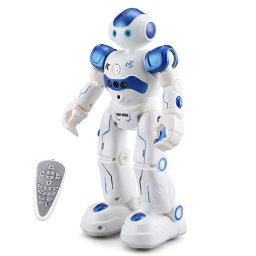 WEECOC RC Robot Toys Gesture Sensing Smart Robot Toy for Kids Can Singing Dancing Speaking Christmas Birthday Gift (White)