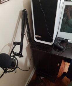 Fractal Design Meshify C - Compact Mid Tower Computer Case - Airflow/Cooling - 2X Fans Included - PSU Shroud - Modular Interior - Water-Cooling Ready - USB3.0 - Tempered Glass Side Panel - White TG 74 61f3iGOnlSL