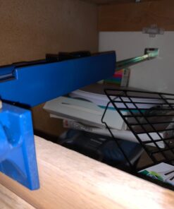 Universal Drawer Slide Jig - Cabinet Hardware Jig Install Drawer Slides Quickly, Accurately - Hardware Installation Jig w/Locking Wedge to Secure Cabinet Slide - Adjustable Foot Woodworking Tools Original Version 19 61f4v9SqdKL