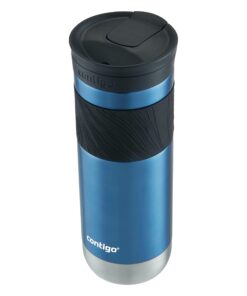 Alternative view of Contigo Byron Vacuum-Insulated Stainless Steel Travel Mug with Leak-Proof Lid, Reusable Coffee Cup or Water Bottle, BPA-Free, Keeps Drinks Hot or Cold for Hours, 20oz, Blue Corn