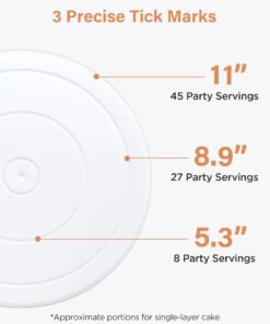 Kootek Cake Decorating Kit Baking Supplies Cake Turntable with 2 Frosting Straight Angled Spatula 3 Icing Smoother Scrapers Baking Accessories Tools for Beginners and Pros, White 24 61f5Yb5hQDL
