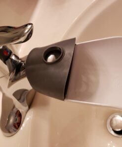 Prince Lionheart Fun and Safe Hand-Washing Solution | Faucet Extender for Babies and Toddlers | Fits Standard and Gooseneck Faucets | Galactic Grey 1 Pack 44 61f5w31j60L