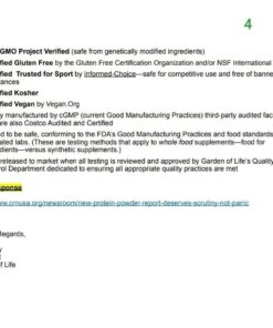 Garden of Life Vegan Protein Powder - Raw Organic Meal Replacement Shakes - Vanilla - Pea Protein, Greens and Probiotics for Women and Men, Plant Based Dairy Free All in One Shake, 28 Servings 2.32 Pound (Pack of 1) 48 61f6YUgVKwL