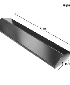 VICOOL 15 3/8'' Porcelain Steel Heat Plate Shield, Burner Cover Replacement for Brinkmann 810-3660-S, 810-2511-S, 810-2512-S, Aussie, Uniflame, Backyard Grill, hyJ231A 4-Pack 7 61fBisBlTAL