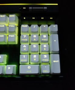 Corsair K95 RGB Platinum Mechanical Gaming Keyboard - 6x Programmable Macro Keys - USB Passthrough & Media Controls - Fastest Cherry MX Speed - RGB LED Backlit - Black Finish 42 61fFDn5x 9L