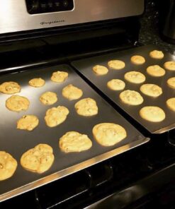 T-fal AirBake Natural Aluminum Cookie Sheet, 14" x 16", Silver 32 61fFWtN0K8L